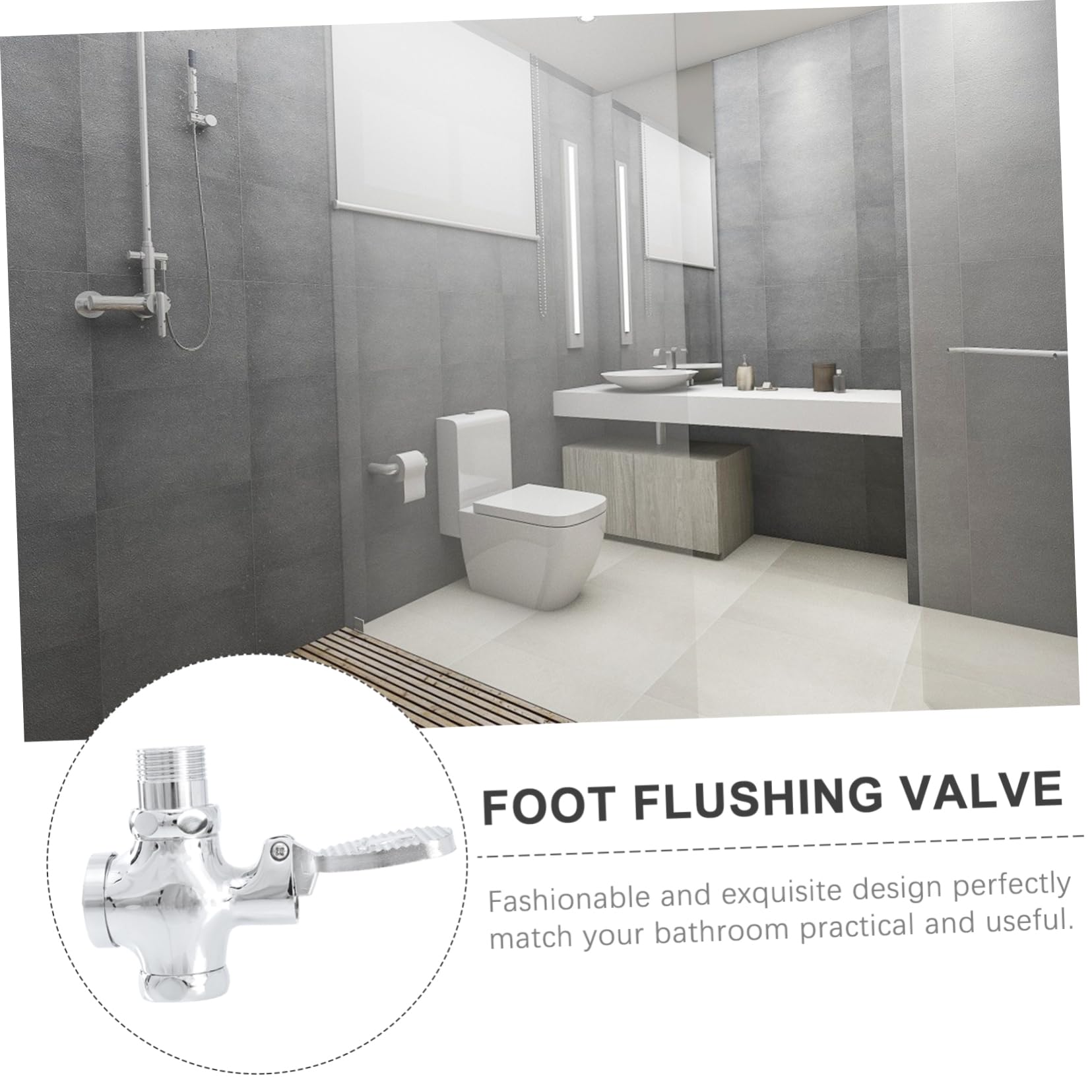Tofficu Válvula De Descarga Para Inodoro Válvulas De Descarga Fecal De Baño Hechas De Material De Calidad Para Uso Sanitarios