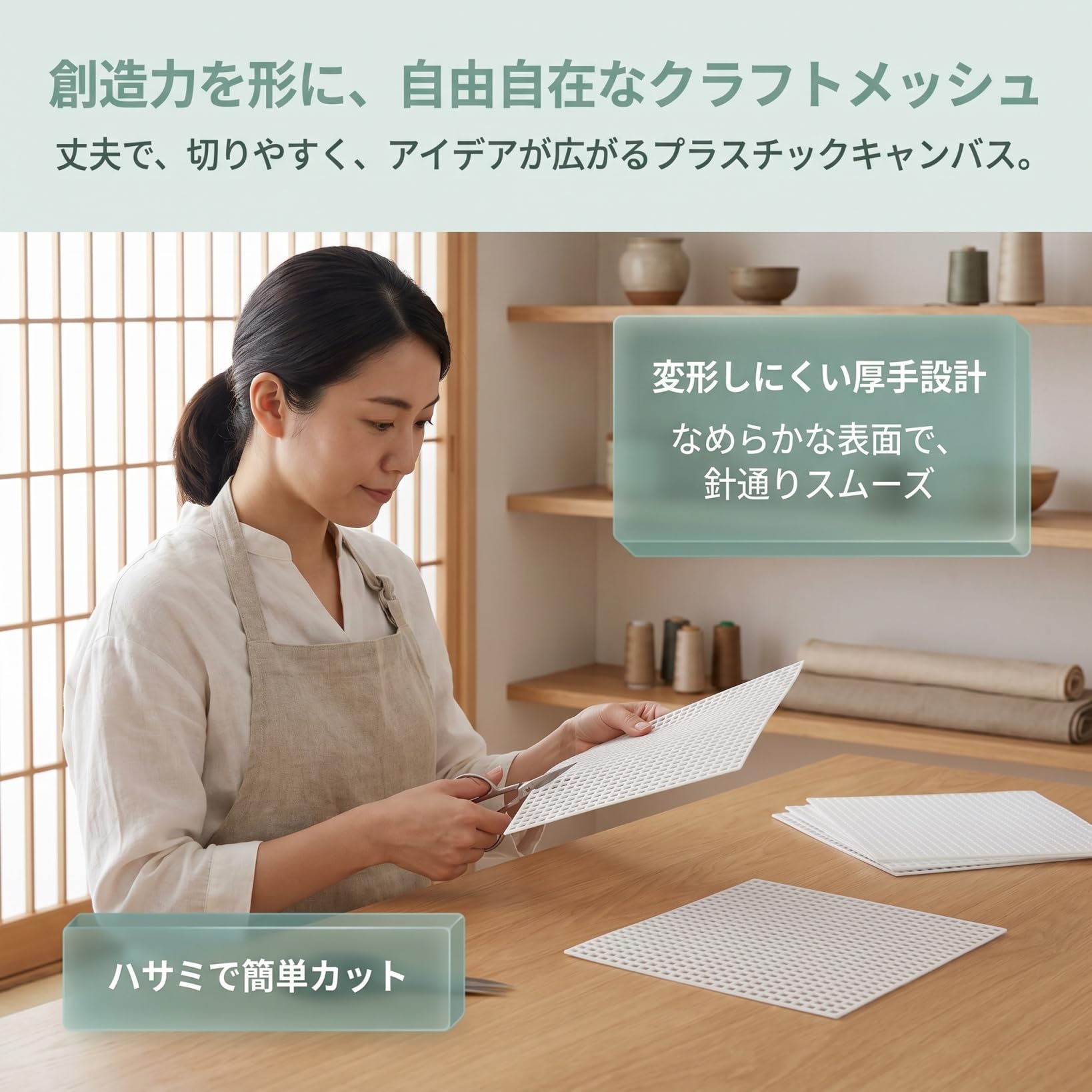 Amazon.co.jp: SUPVOX クロスステッチ用プラスチックネット 12枚 約