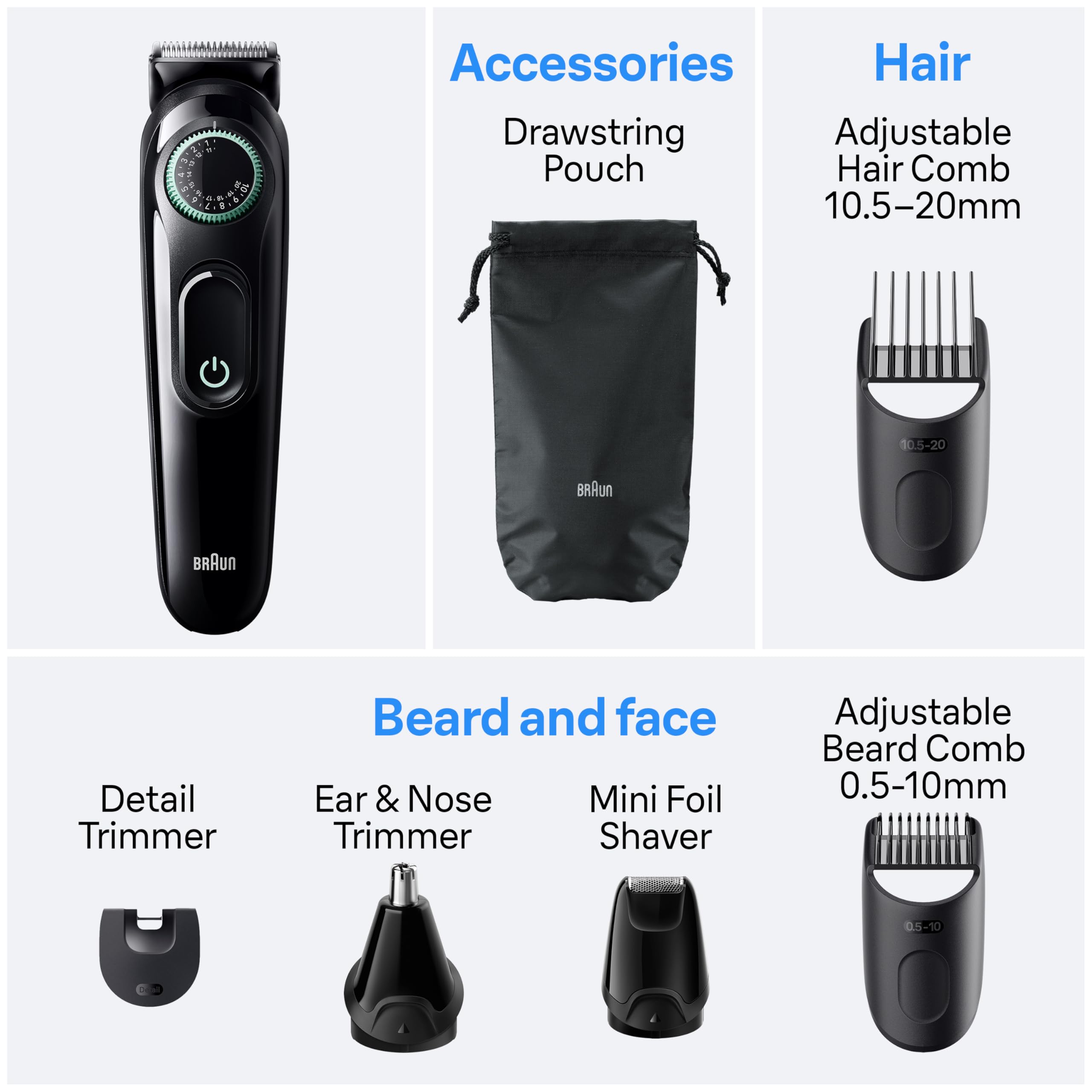 Amazon.com: Braun All-in-One Style Kit Series 3 3470, 8-in-1