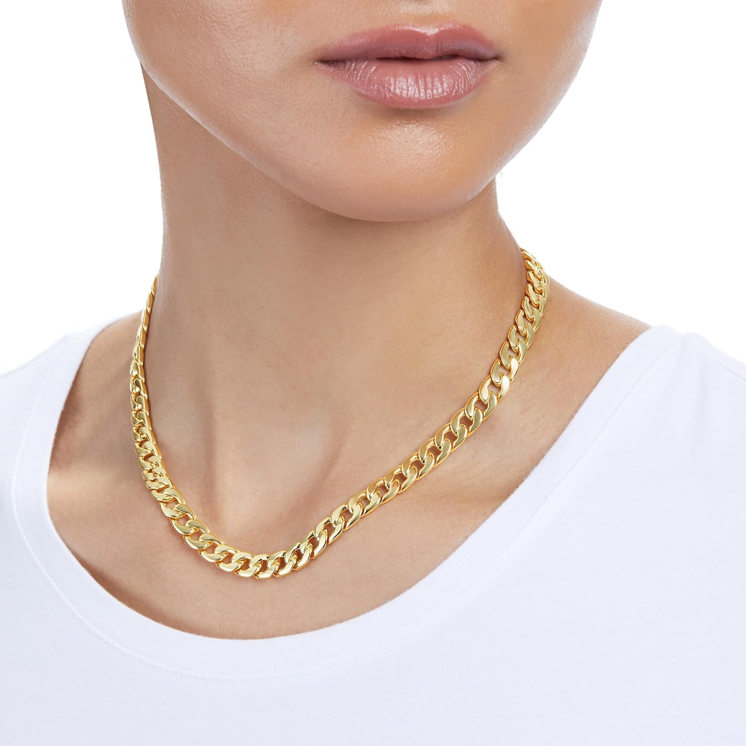 Amazon Essentials 7mm Plated Flat Curb Chain for Men or Women - Image 2