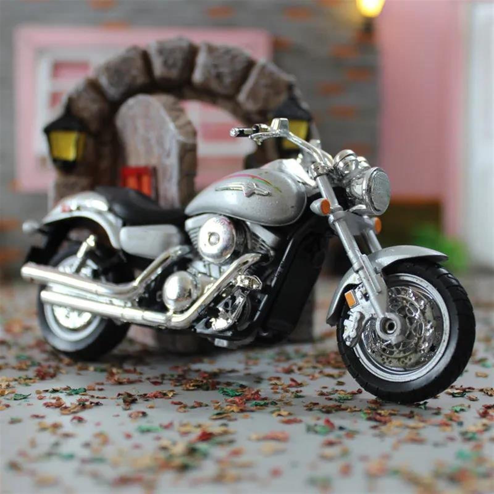 SEYXF Motorbike Toy 1/18 for Kawasaki for Vulcan1500 Motorcycle Metal Model Collection Simulation Diecasts Gifts(with Box)