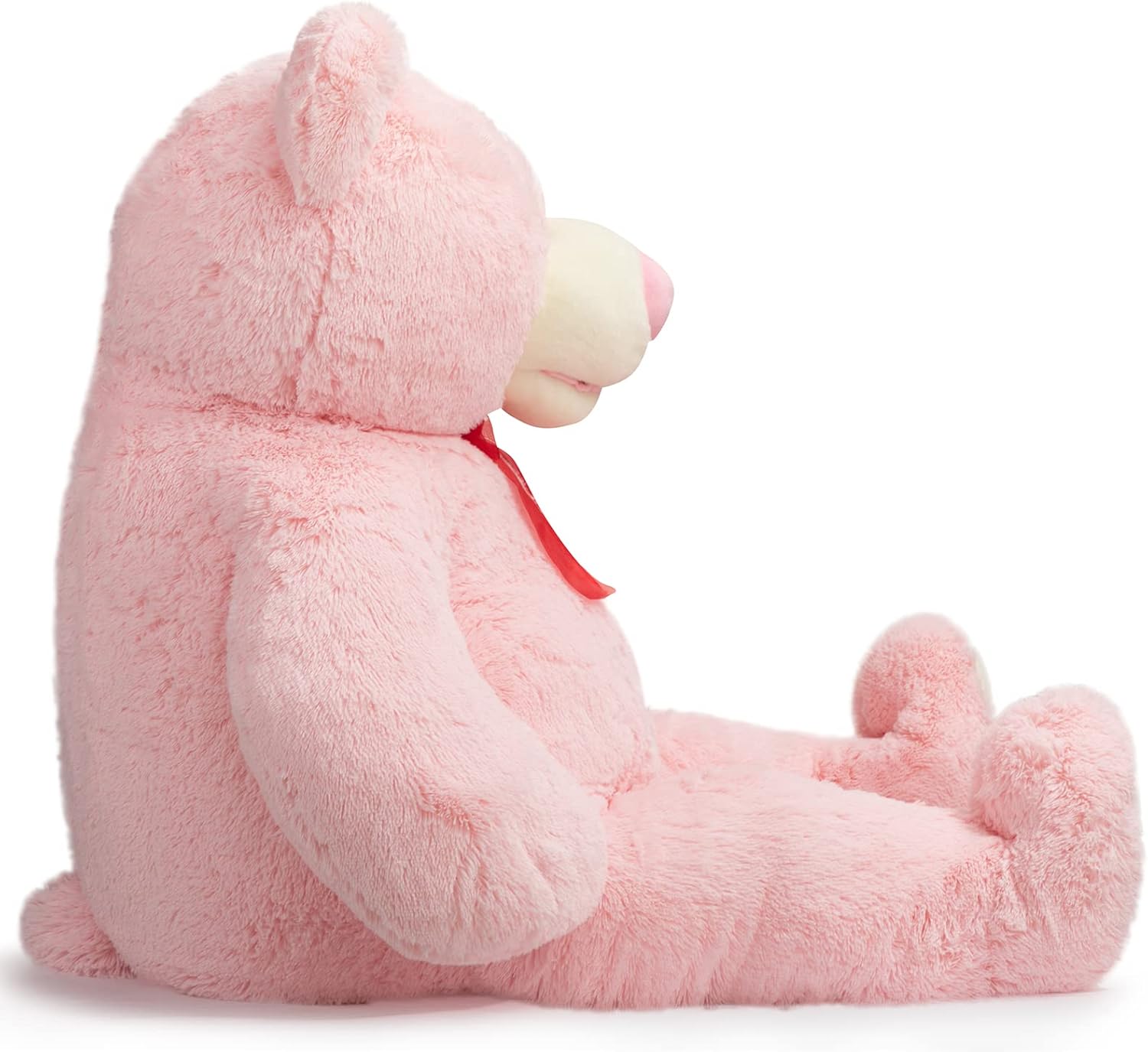 HollyHOME 5ft Giant Teddy Bear Stuffed Animal Huge Teddy Bear Plush with Big Footprints Valentines Gift 5 Feet Pink - Image 7