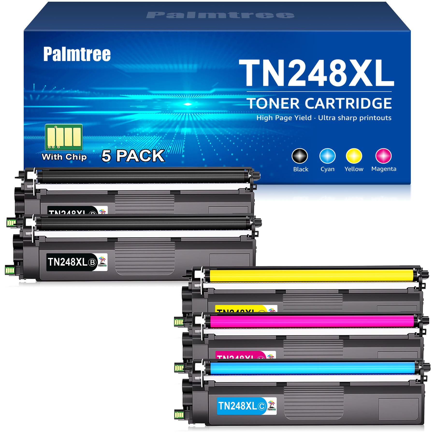 TN248XL TN248 Kompatibel für Brother MFC-L3760CDW Toner Brother 248XL-5