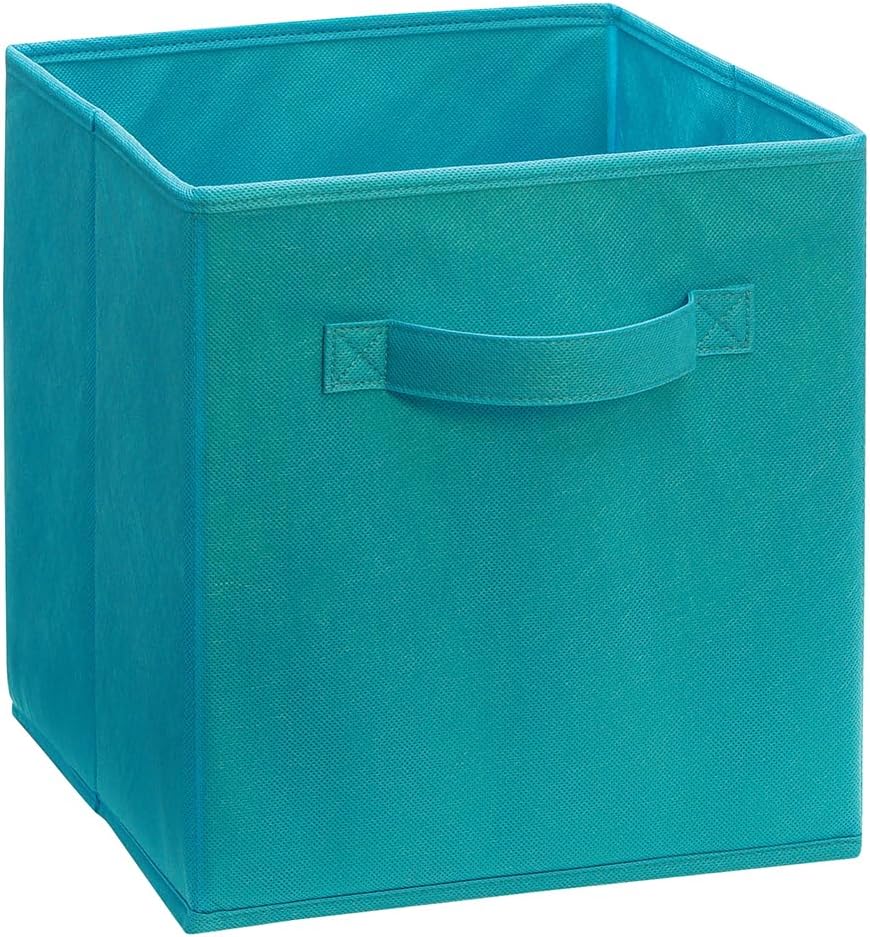 ClosetMaid 865200 Fabric Storage Bin with Handle, Collapsible, 11" H x 10.5" D x 10.5" W, Ocean Blue