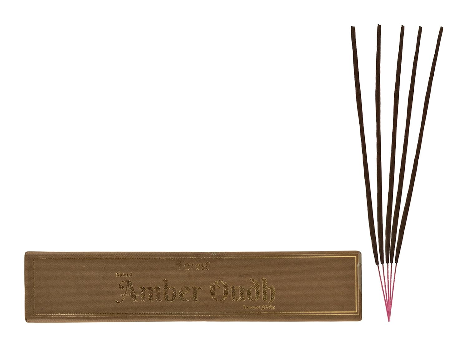 Forest Bamboo Natural Amber Oudh Incense Sticks (600 g, Black, Pack of