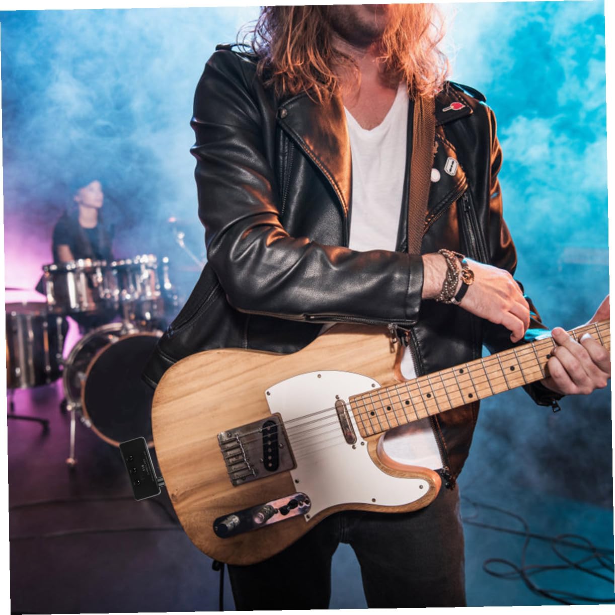 Toyvian 2 zestawy przenośnych mini wzmacniaczy gitarowych do gitary elektrycznej, bass, trwały wzmacniacz gitarowy, słuchawki, głośnik, tuner, małe urządzenie stereo, podróżne, ukulele, aluminium