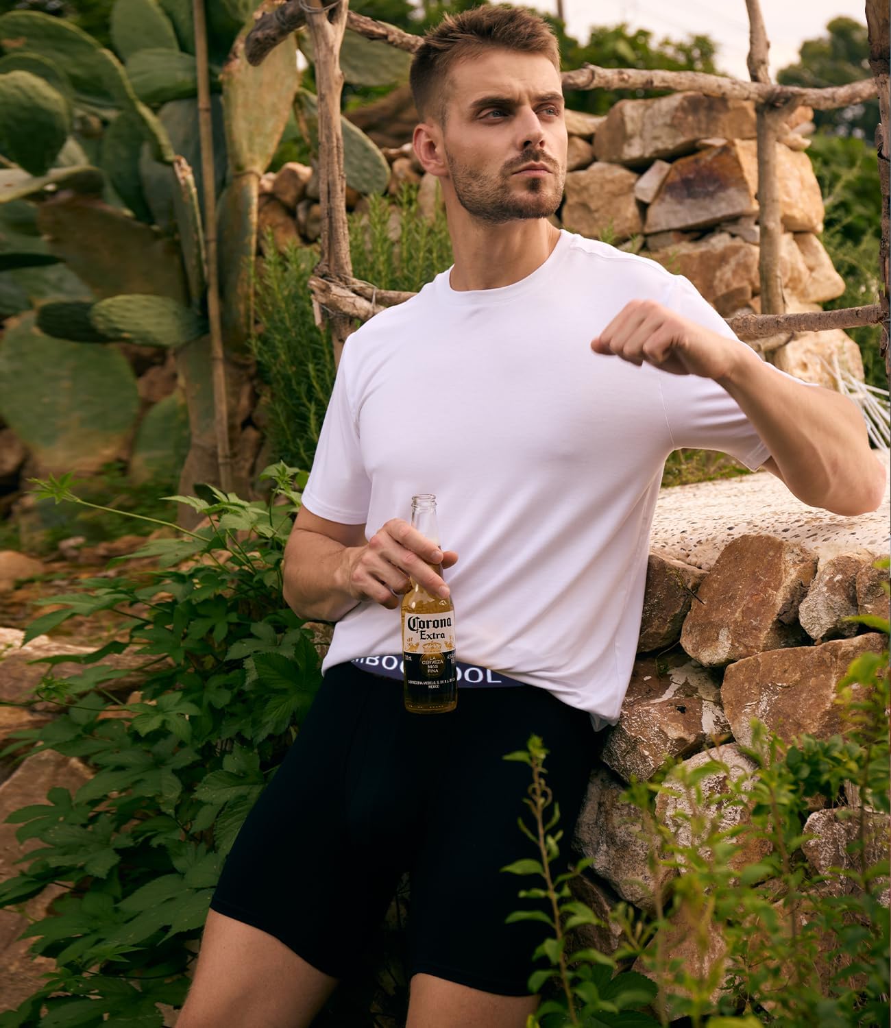 BAMBOO COOL Men's Underwear Boxer Briefs Fly with Built-in 3D Pouch Comfortable Cool Underwear for Men 4 Pack - Image 2