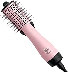 The Knot Dr. for Conair BC120C All-in-1 Smoothing Detangling Dryer Brush in Pink, Hot Air Brush, Hair Dryer Brush, Blow Dryer Brush, Less Frizz, 3 Heat Settings, 1000 Watts, Dry, Style and Volumize