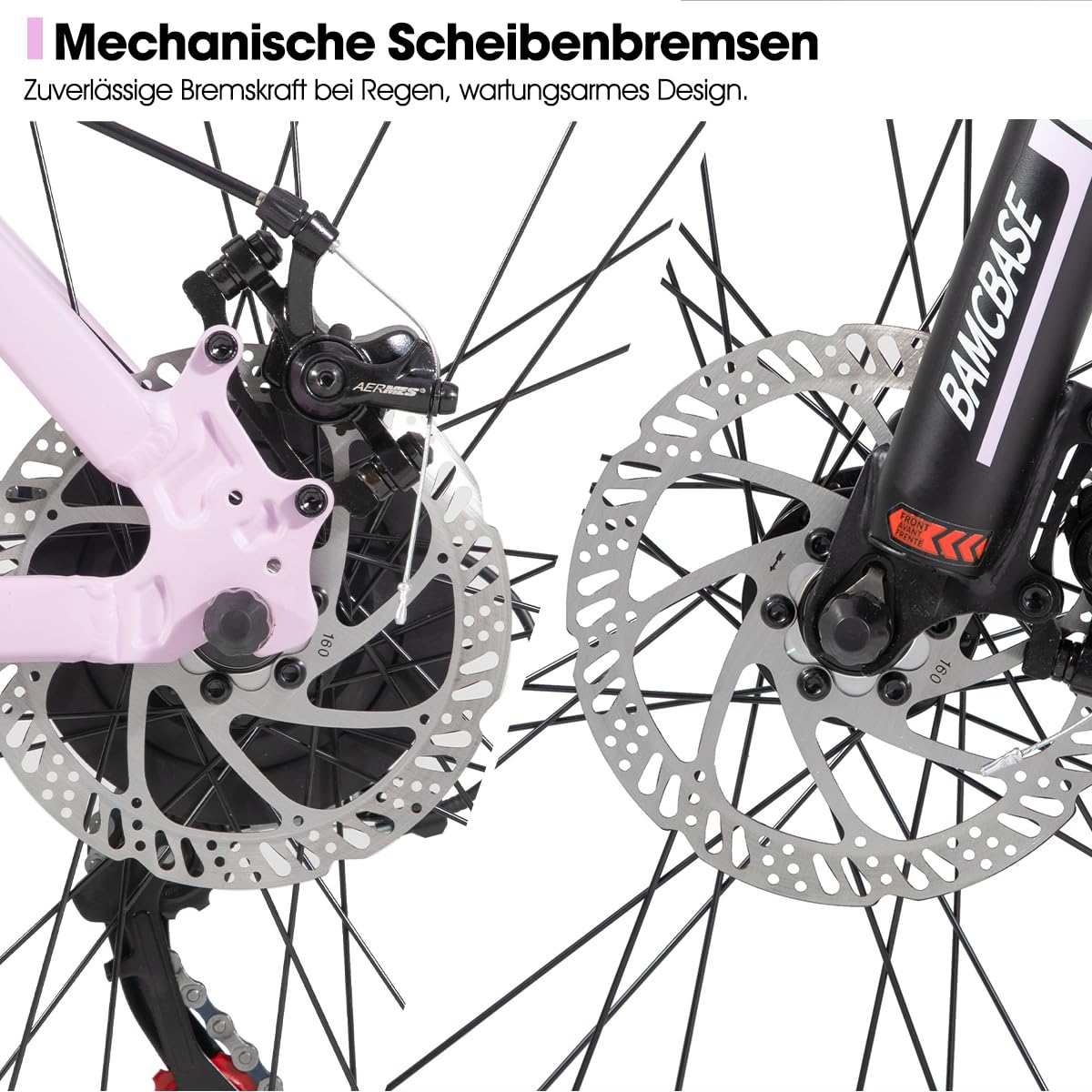 Hiland 26 27,5 Zoll Mountainbike, Herren Damen MTB mit Aluminiumrahmen, 21 Gänge Hardtail-Fahrrad für Erwachsene mit Scheibenbremse, Schwarz/Blau/Grün/Lila/Weiß