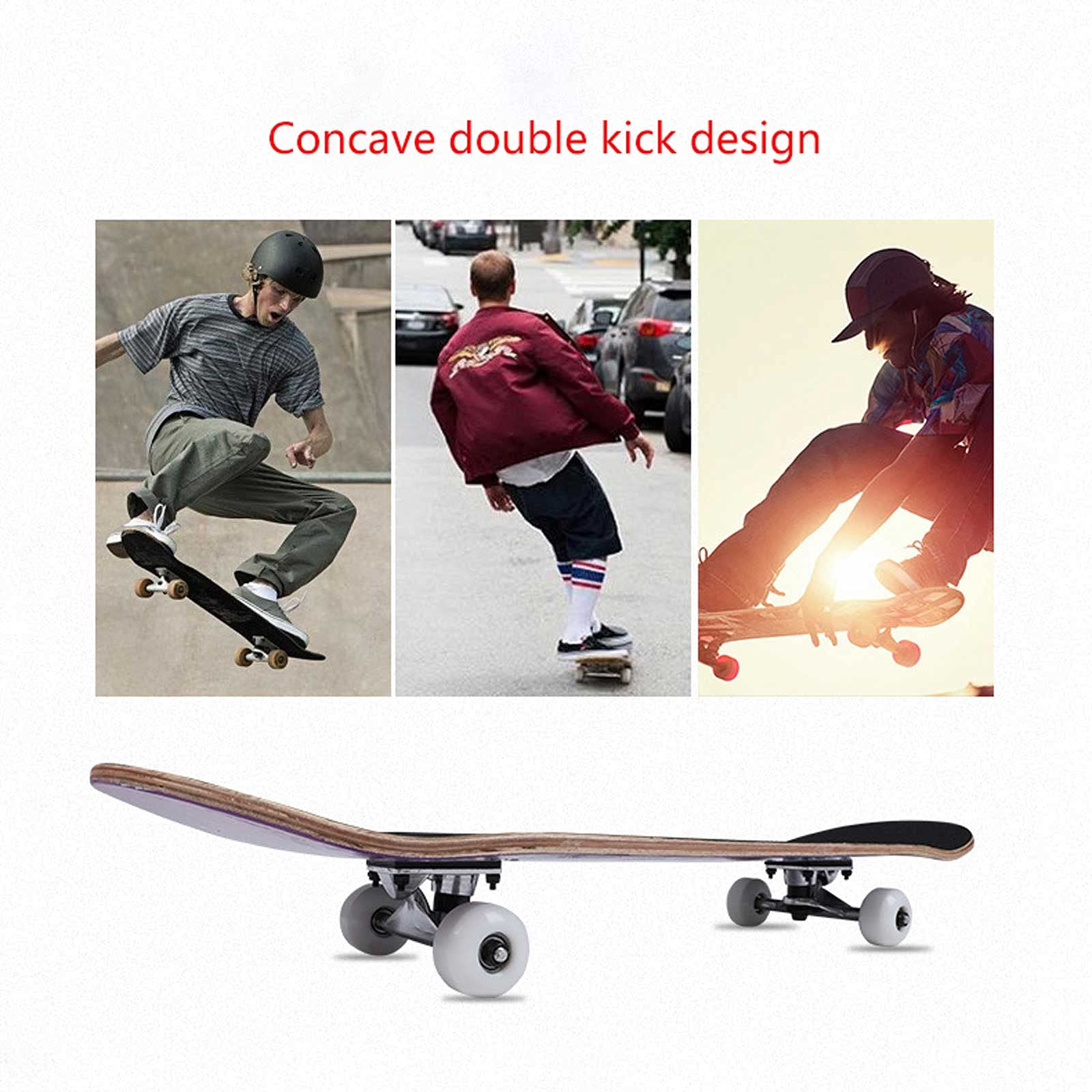 Set de roues de skateboard, essieux de skateboard, matériel de skateboard, essieux longboard, support de skateboard, amortisseur de chocs en