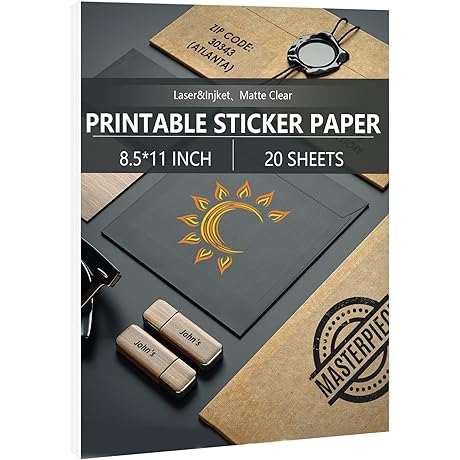 Matte Clear Sticker Paper: Unleash Your Creativity with Crystal-Clear Printability
