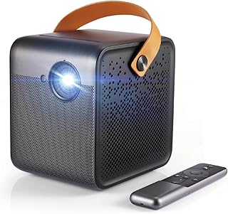 Video Projector, Mini Projector.DICE 4K Supported WiFi DLP Projector 700ANSI Lumen 1080P HD Portable Outdoor Movie Projector Auto Focus Dolby Home Theater (Color : Dice, Size : US Plug)