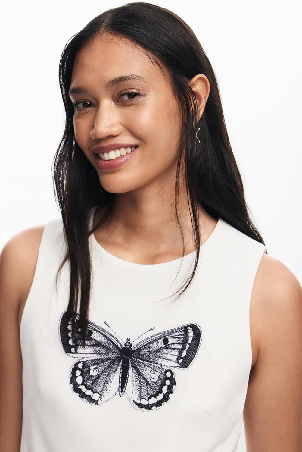 Desigual Women's Woman Woven Dress Sleeveless