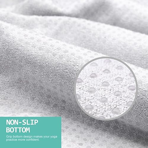 Miniatura 3 de Eunzel Toalla de yoga caliente, antideslizante, absorbente de sudor, toalla de yoga impresa con puntos de agarre para yoga caliente, pilates y