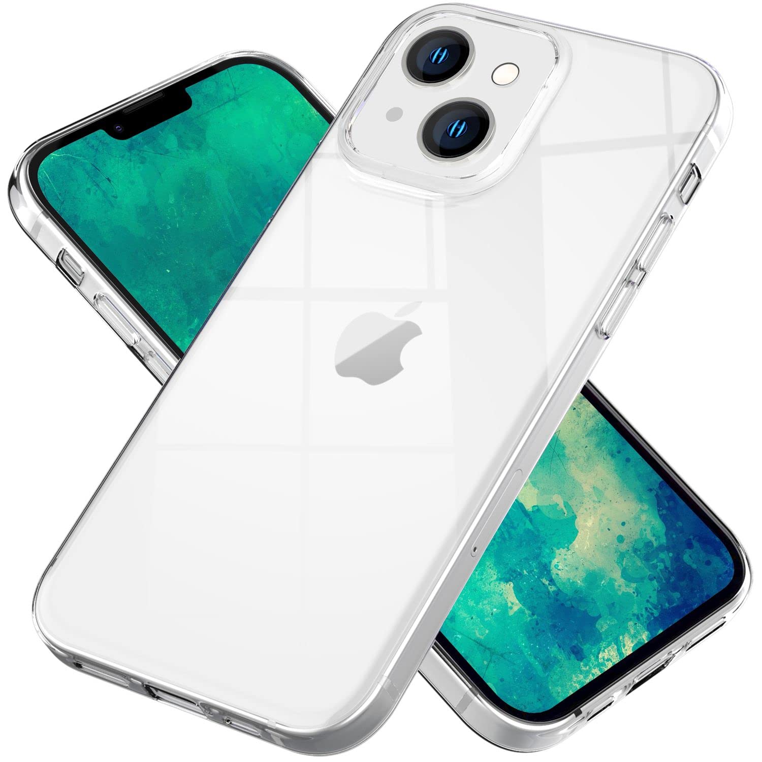 NALIA Custodia Silicone Trasparente per iPhone 15 Pro - Anti-Giallo & Antiscivolo - GLAZE (Cover Cristallina, Sottile & Antiurto) - Marchio Tedesco