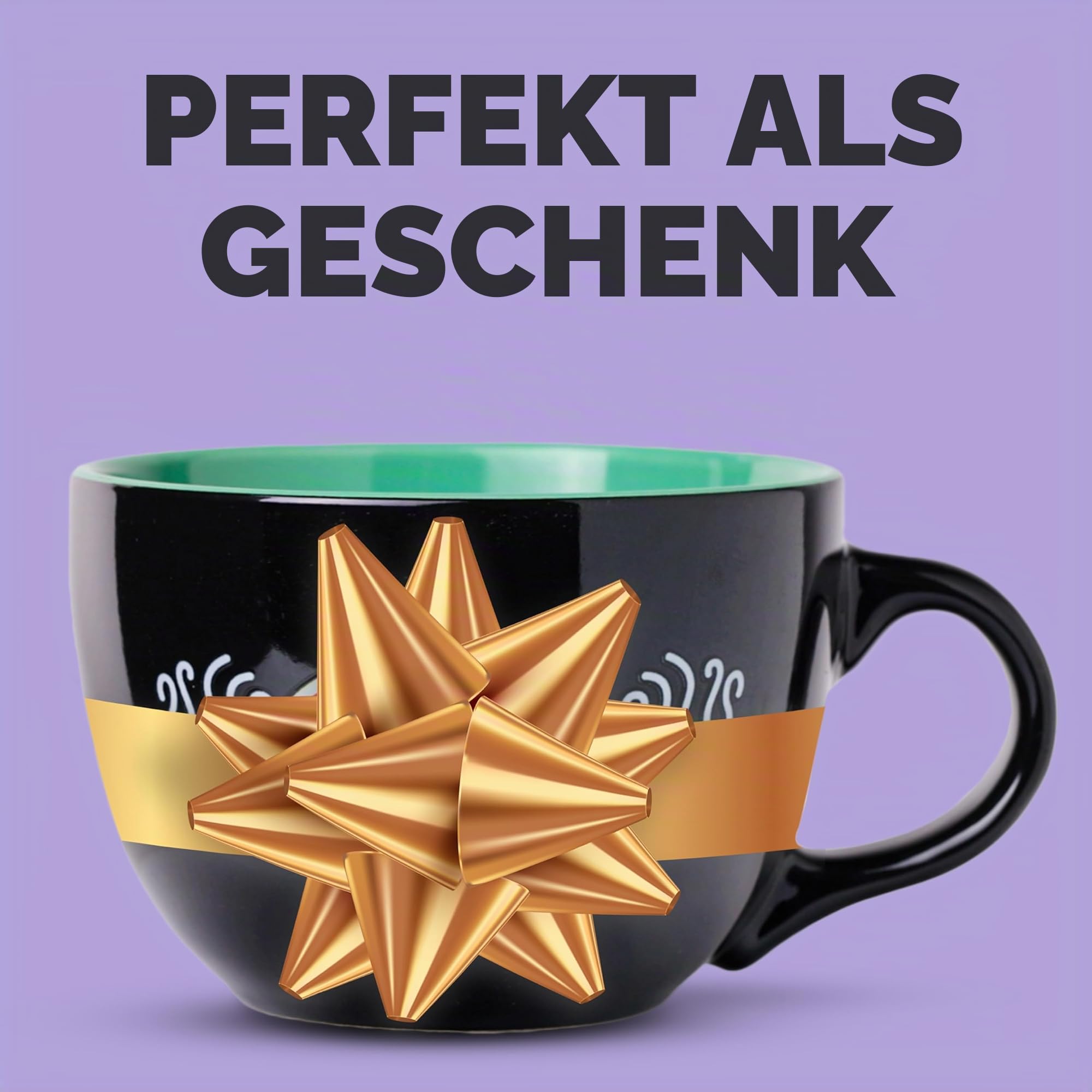 Silver Buffalo Friends Central Perk Keramiktasse übergroß für Kaffee, Suppe, 680 ml
