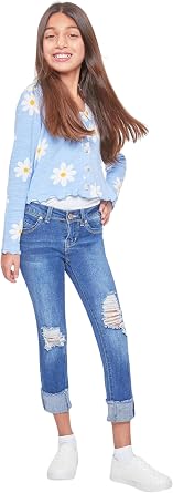 YMI Girls YMI Jeans Girls Wannabettafit Mid-Rise Mega Cuff Skinny Jeans, Gp218951