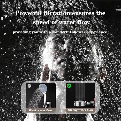 Miniatura 6 de Suavizador de agua de ducha con filtro compuesto de 12 capas, suavizante de agua dura, cloro y filtración de metales pesados, mejora la textura de