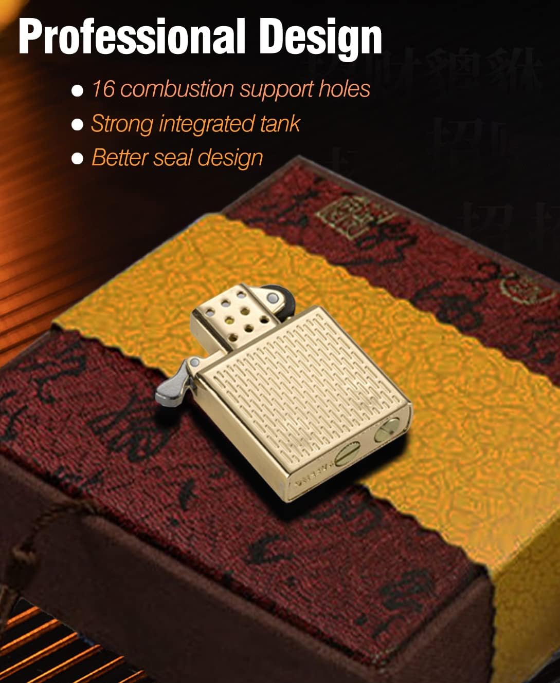 Cool Lighters, Windproof Carving Dragon Antique Lighter, Reusable Kerosene Grinding Wheel Lighter for Collection, Decorative, Gift, Present (Without Fuel) (Silver)