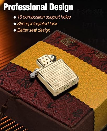 Miniatura 5 de Encendedores frescos, encendedor antiguo de dragón tallado a prueba de viento, encendedor de rueda de queroseno reutilizable para colección,