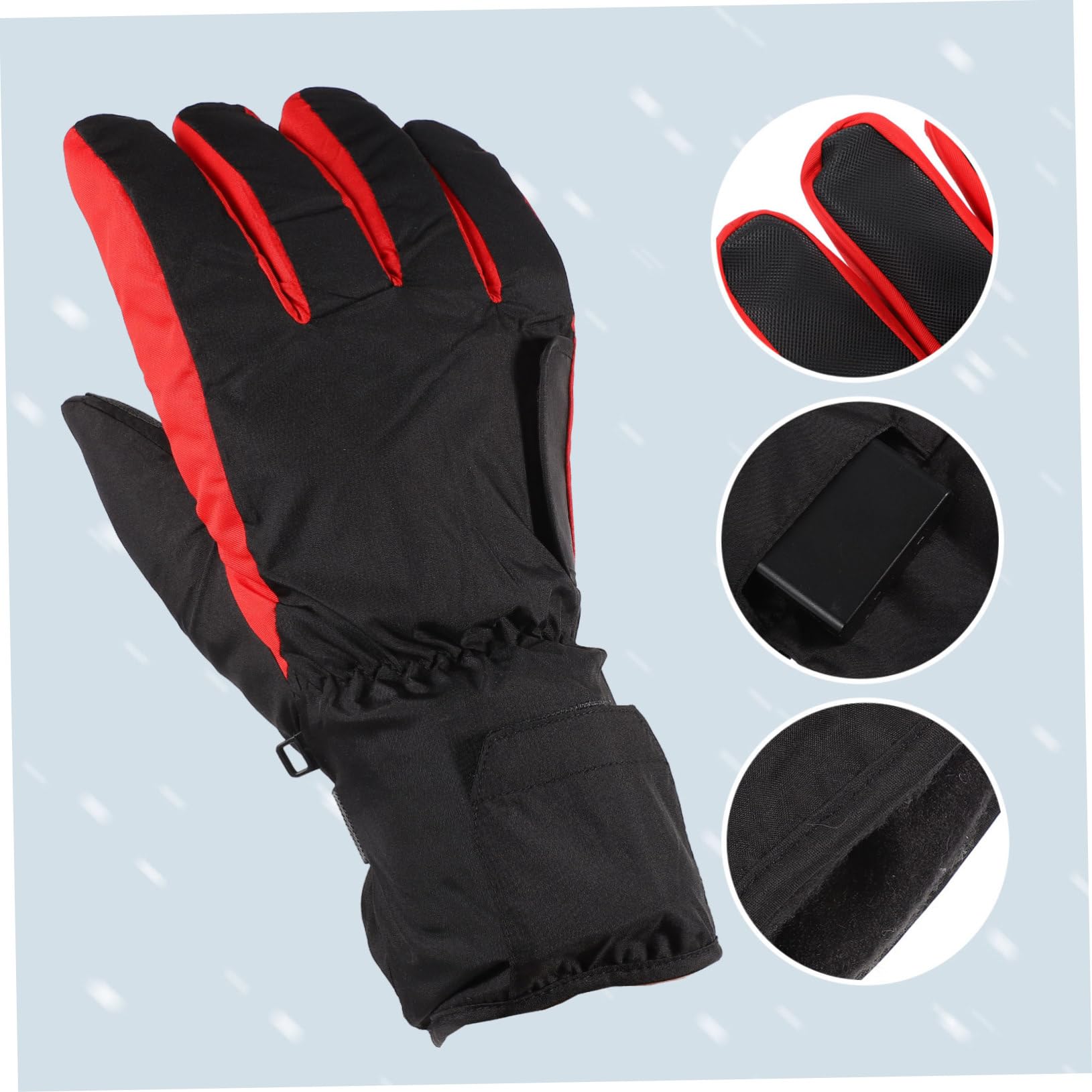 SUPVOX Guanti Riscaldati Guanti Da Ciclismo Impermeabili Berretto Da Mano Snow Ragazzi Impermeabili Caldi Drago Isolati Da Vela Wireless USB Termici In
