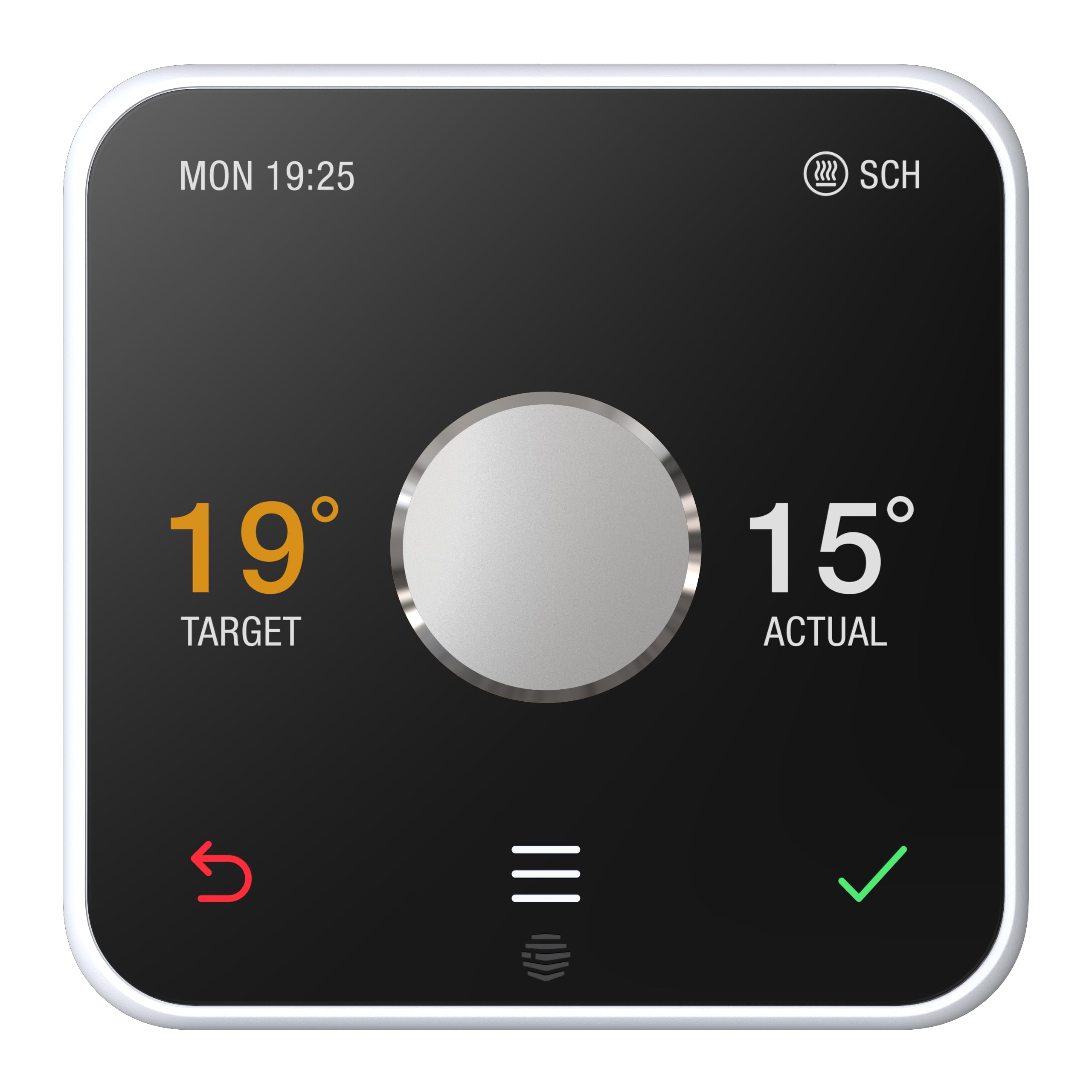 HiveThermostat for Heating (Combi Boiler) with Hive Hub - Energy Saving Thermostat – to highlight the boiler needed is a combi boiler, Black,chrome