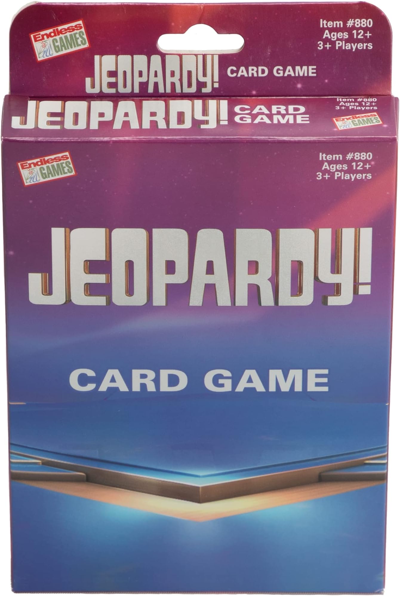 Endless Games Jeopardy! Card Game - Travel Sized Quiz Competition - Fast Paced Party Game for 3 or More Players, Ages 12 and Up