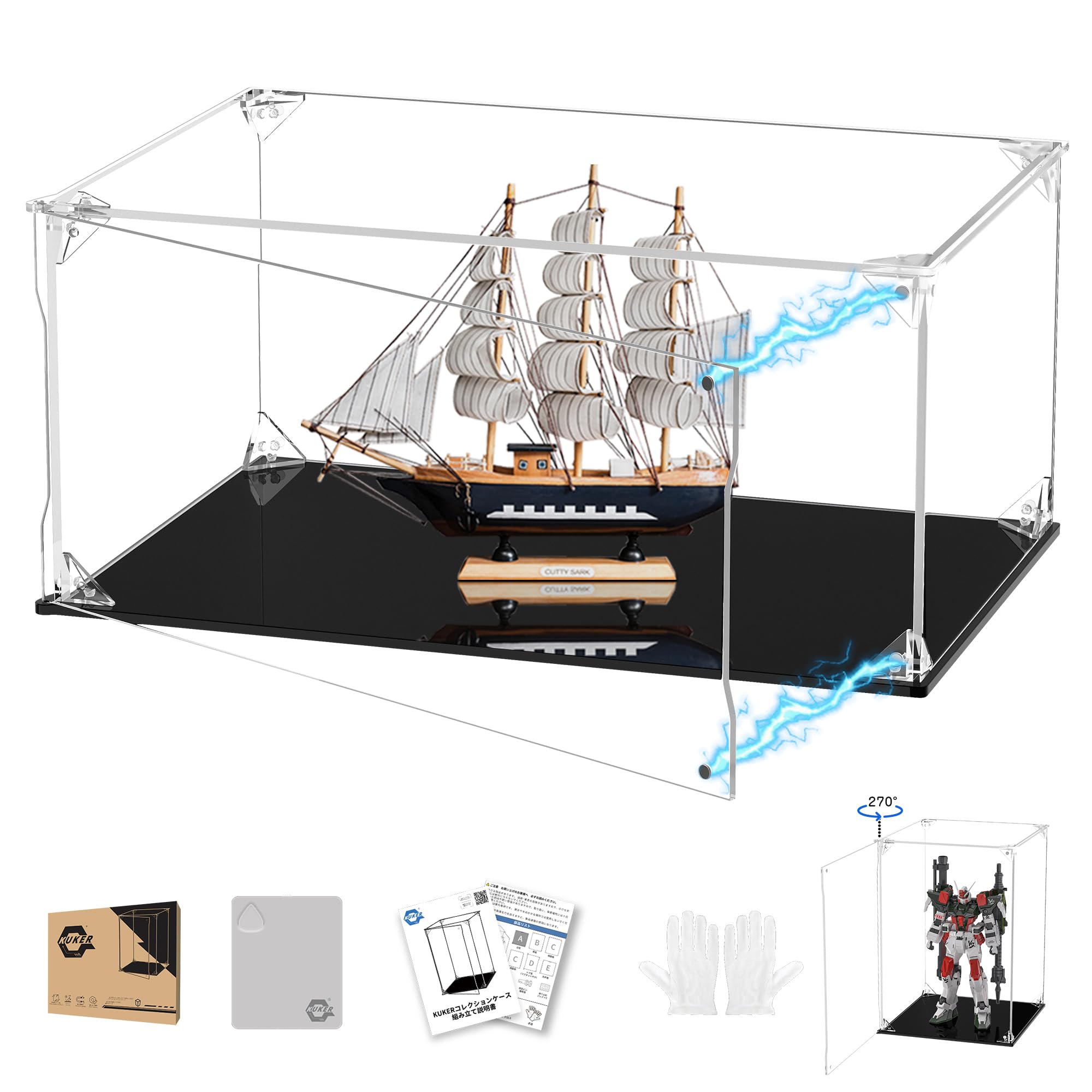 Amazon | KUKER フィギュアケース UVカット アクリルケース マグネット 