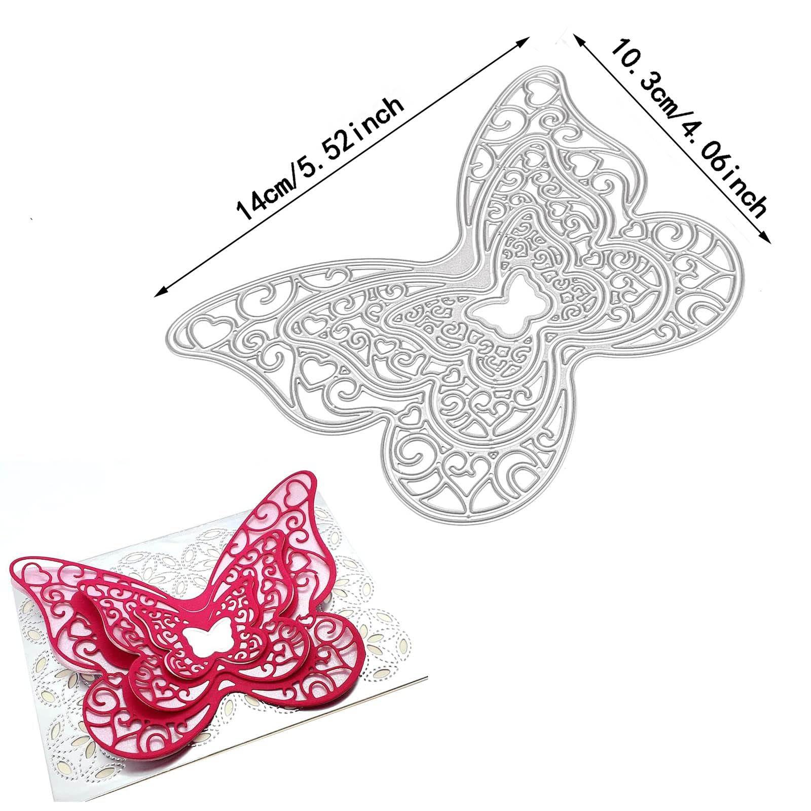 Snapklik.com : Alinacutle Butterfly Metal Cutting Dies For Handmade Cards