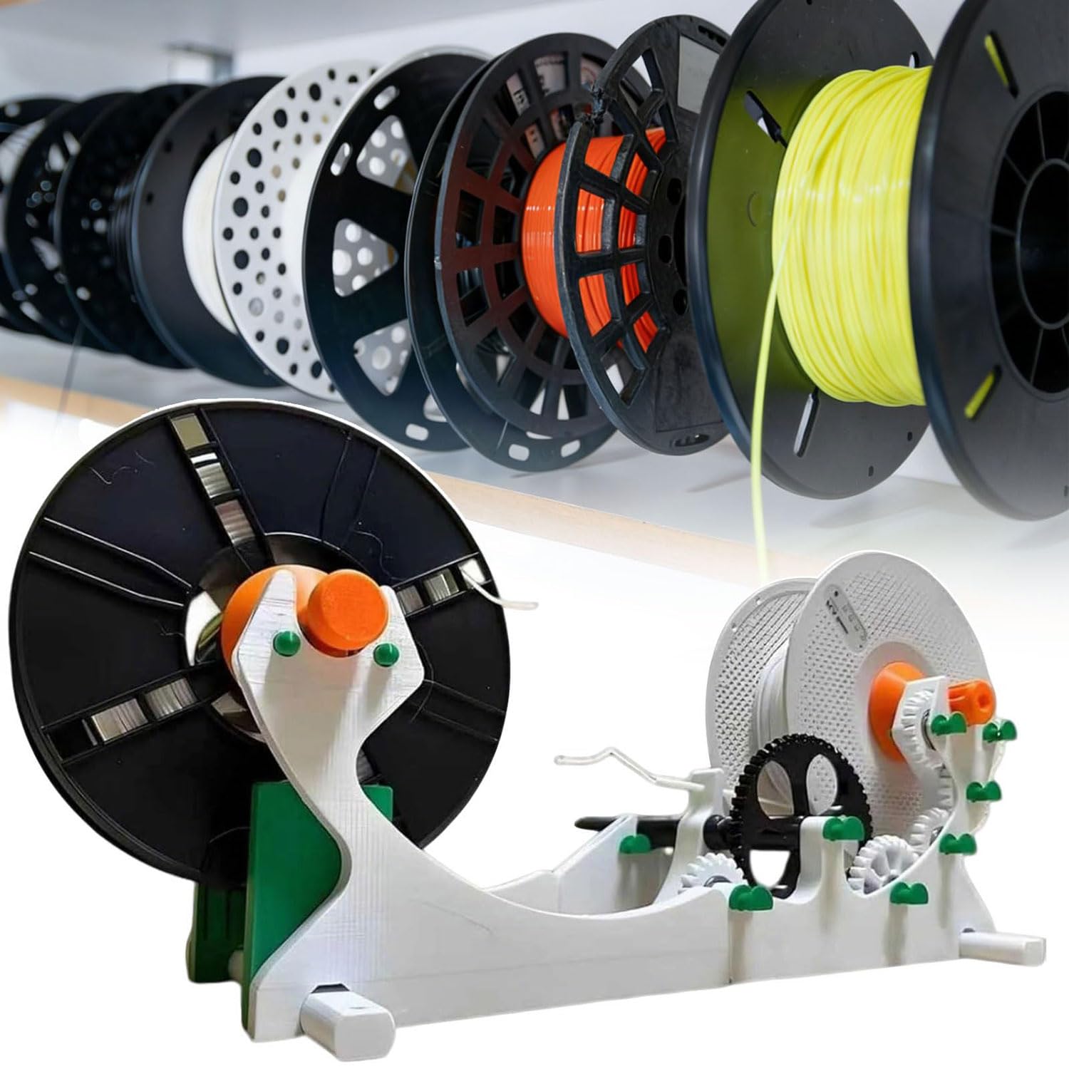 Respooler de filament industriel 3D pour optimiser l'atelier d'impression