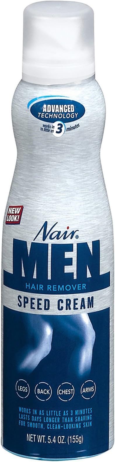 Nair For Men Hair Removal Speed Cream-5.4 Oz