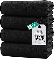 Vista 23 de DAN RIVER Juego de 2 tapetes de baño de algodón gris de 21 x 34 pulgadas, no es una alfombra de baño, toalla de baño 100% algodón hilado en anillo