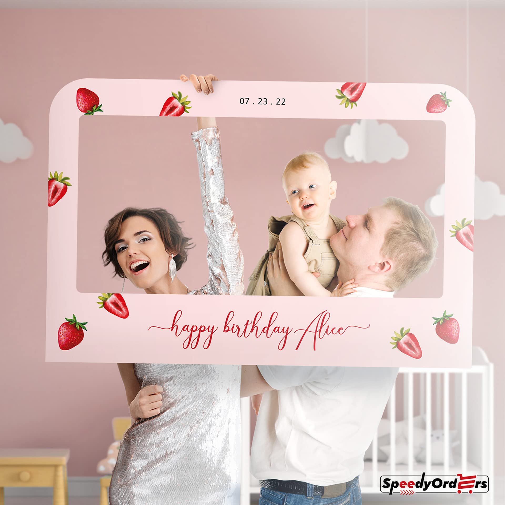 Amazon.com: Personalized Happy Birthday Photo Booth Frame