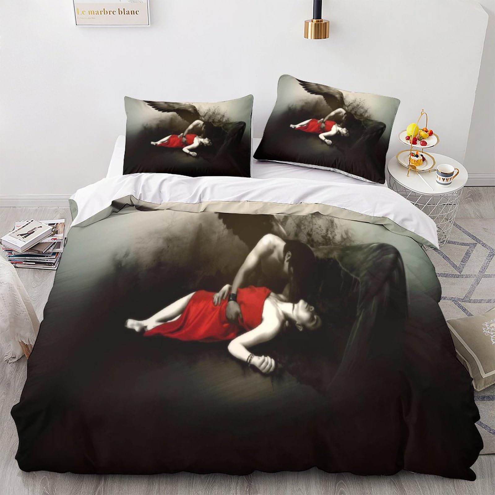 Ensemble de literie pour adolescents motif Art Angels pour relooker une chambre moderne