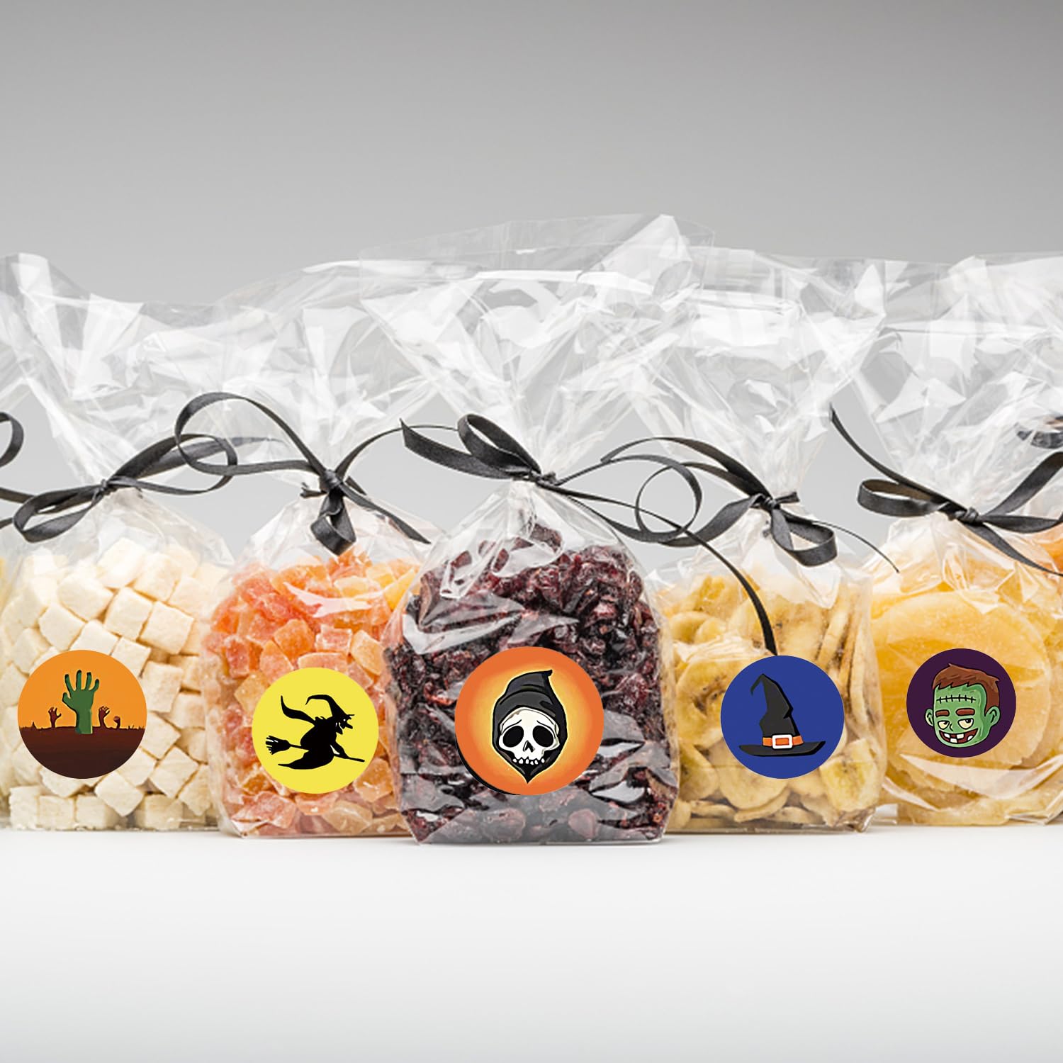 2 Rotoli Di Adesivi Rotondi Per Halloween – 1000 Pezzi, 16 Design Diferenti: Zucca, Fantasma, Teschio, Pipistrello, Per Decorazioni Fai Da Te E Confezioni Regalo