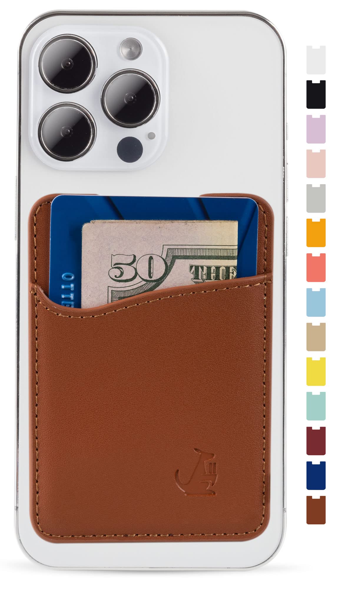 phone wallet sticker leather