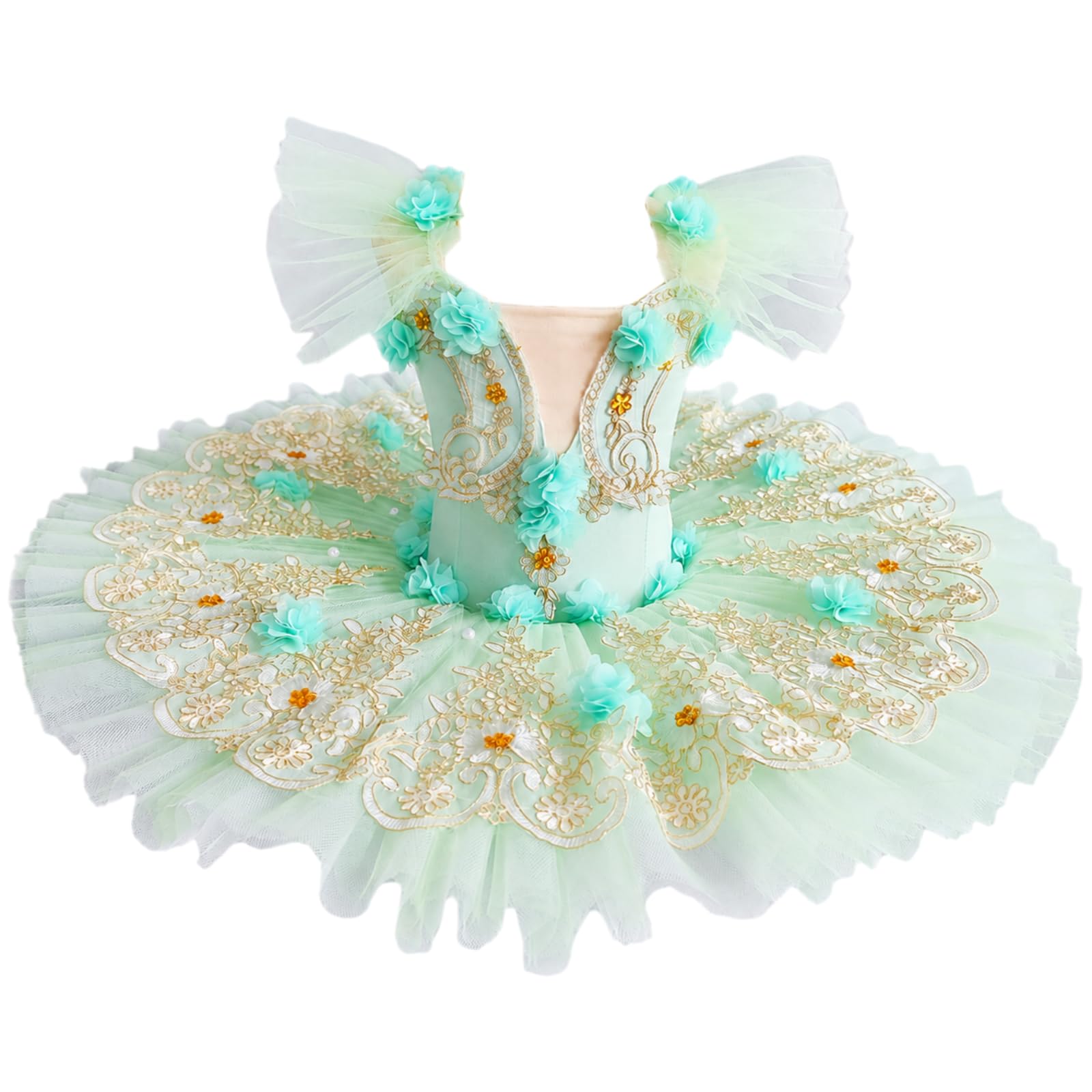 Abito da Balletto per Ragazze, Gonna da Danza Principessa per Bambini con Tulle A Strati Costumi Professionali per Donne Bambini E Ragazze per Compleanno E Spettacolo