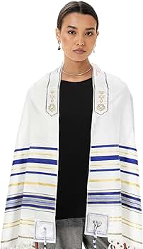 Talit Prayer Shawl - 72 X 22 Inch Messianic Tallit | India