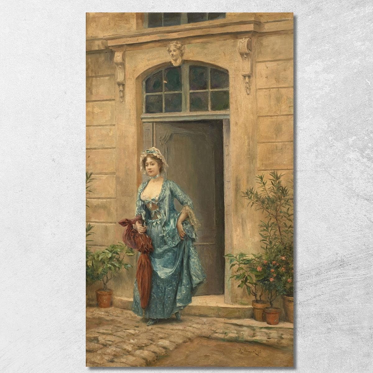 Tableau sur toile jls14 Stewart pour mur vide encadré 50x30 cm