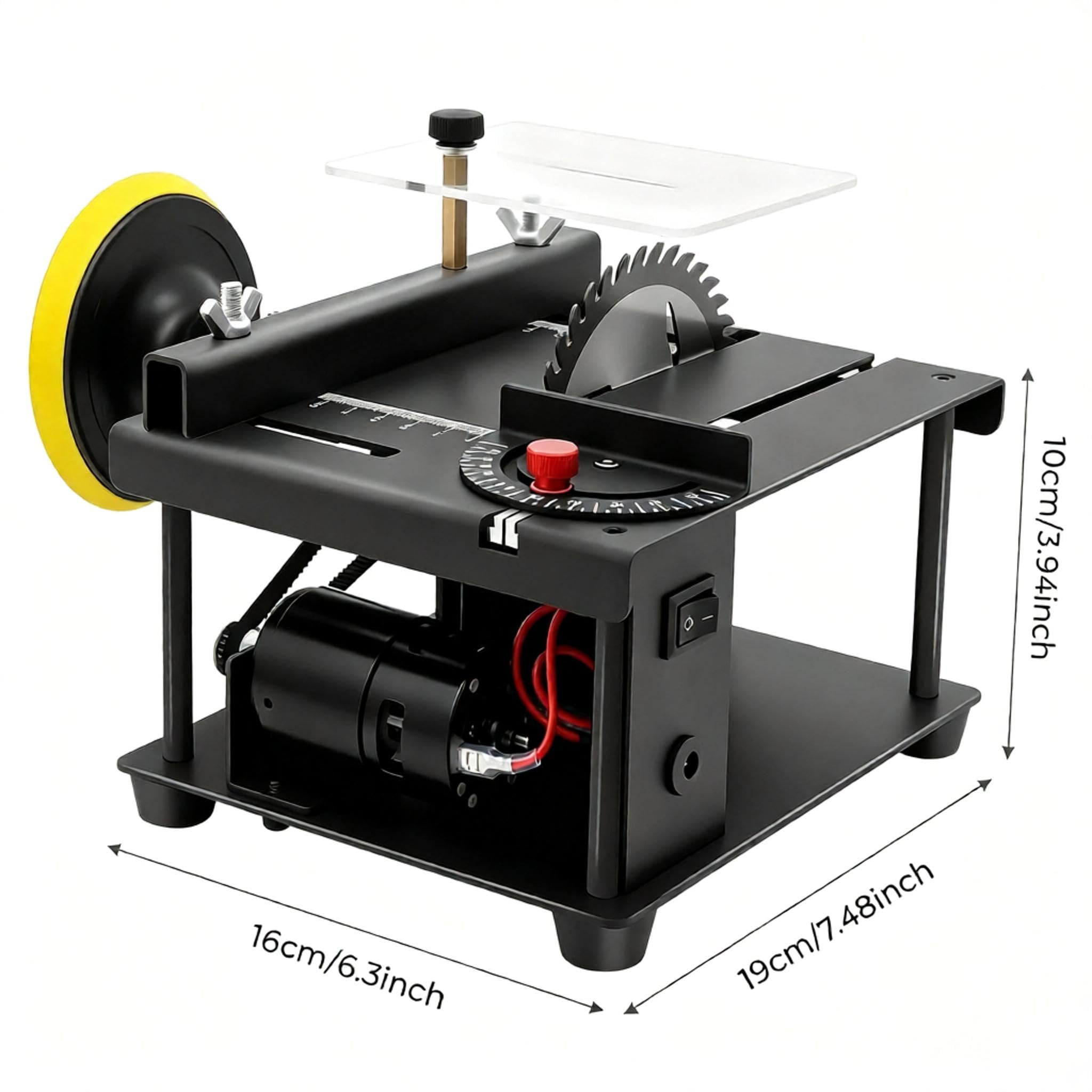 Miniaturowa Wielofunkcyjna Piła Stołowa, Przenośna Mini Piła Elektryczna O Mocy 200 W, Narzędzie Do Cięcia I Polerowania, Piła Stołowa Z Regulacją Prędkości Do Modelarstwa, Warsztat