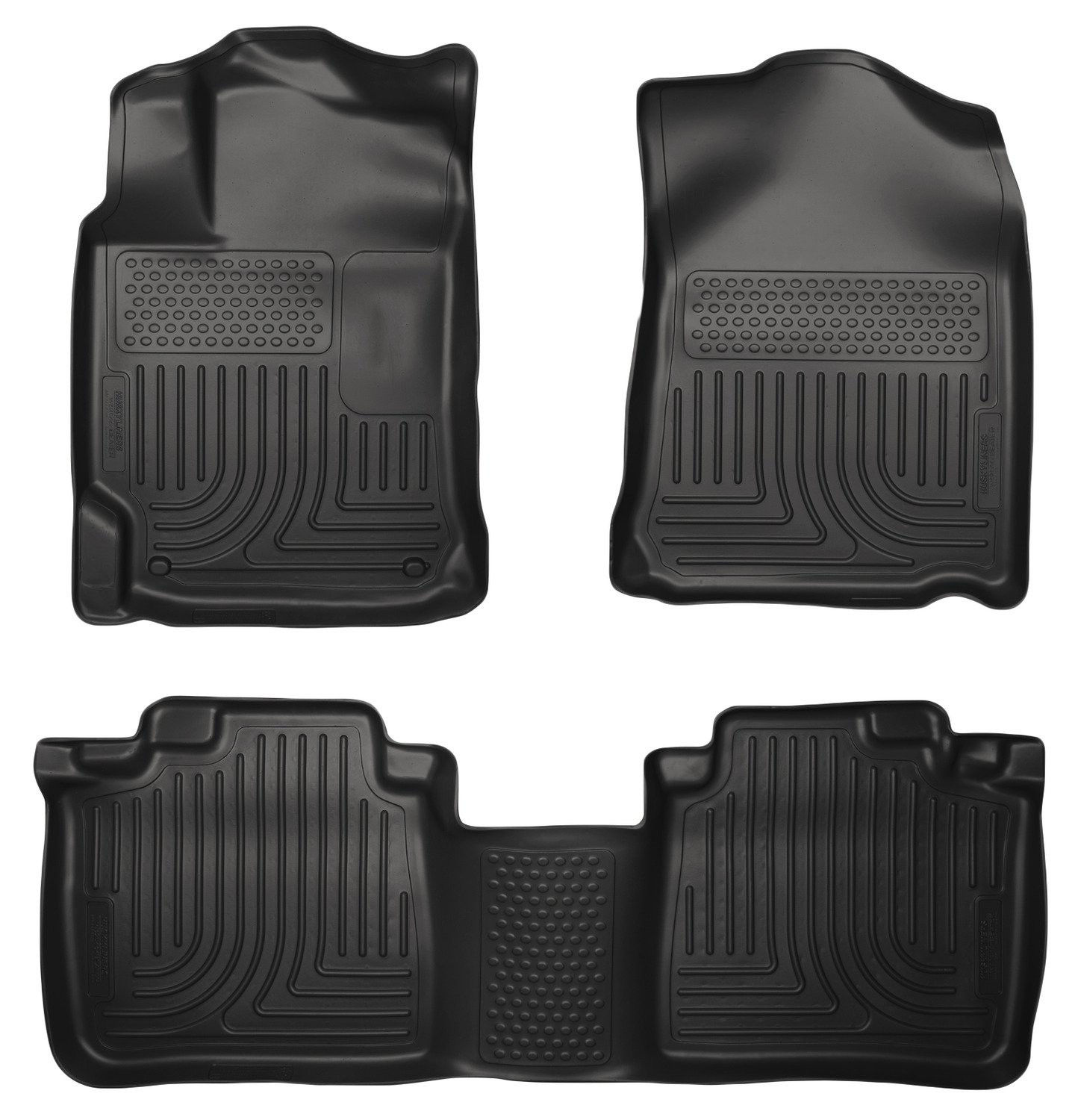 Husky Liners Weatherbeater Floor Mats Fits 2010-2015 Lexus RX350 Lexus RX450H Front 2nd Row 3-pc Black - 99551