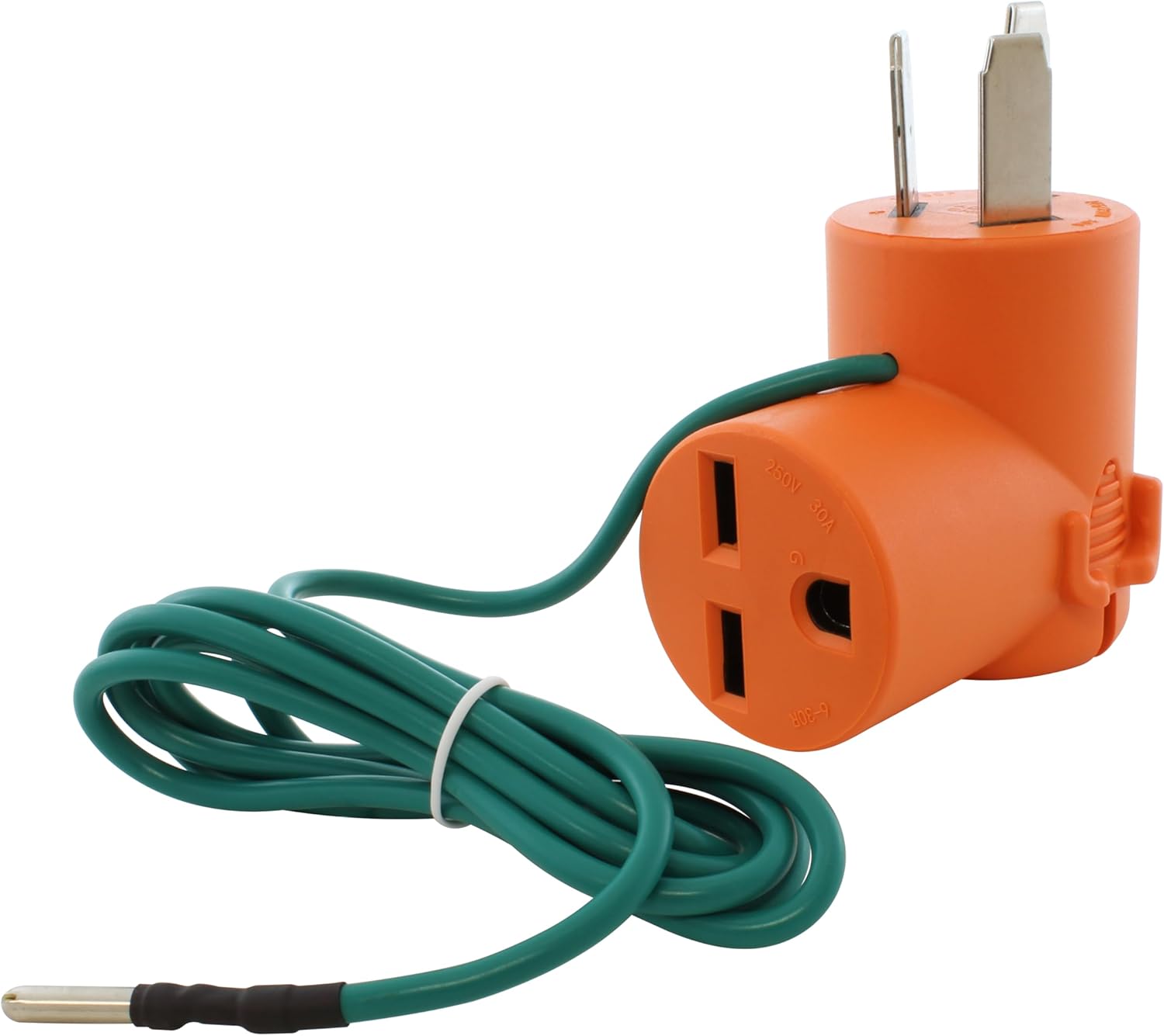 AC WORKS 30 Amp 4-Prong Dryer Wall Outlet Adapter (To 6-20 20A 250V HVAC)
