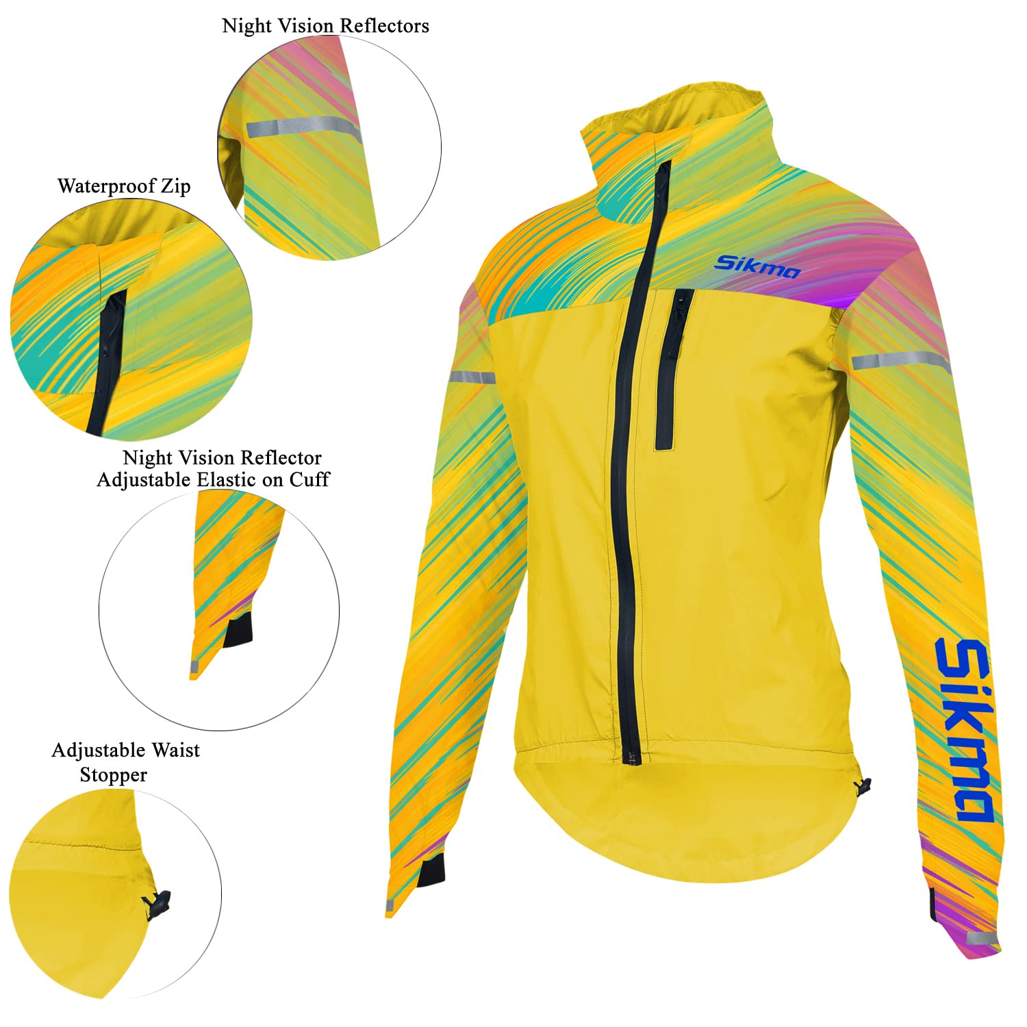 SIKMA Veste Imperméable Femme