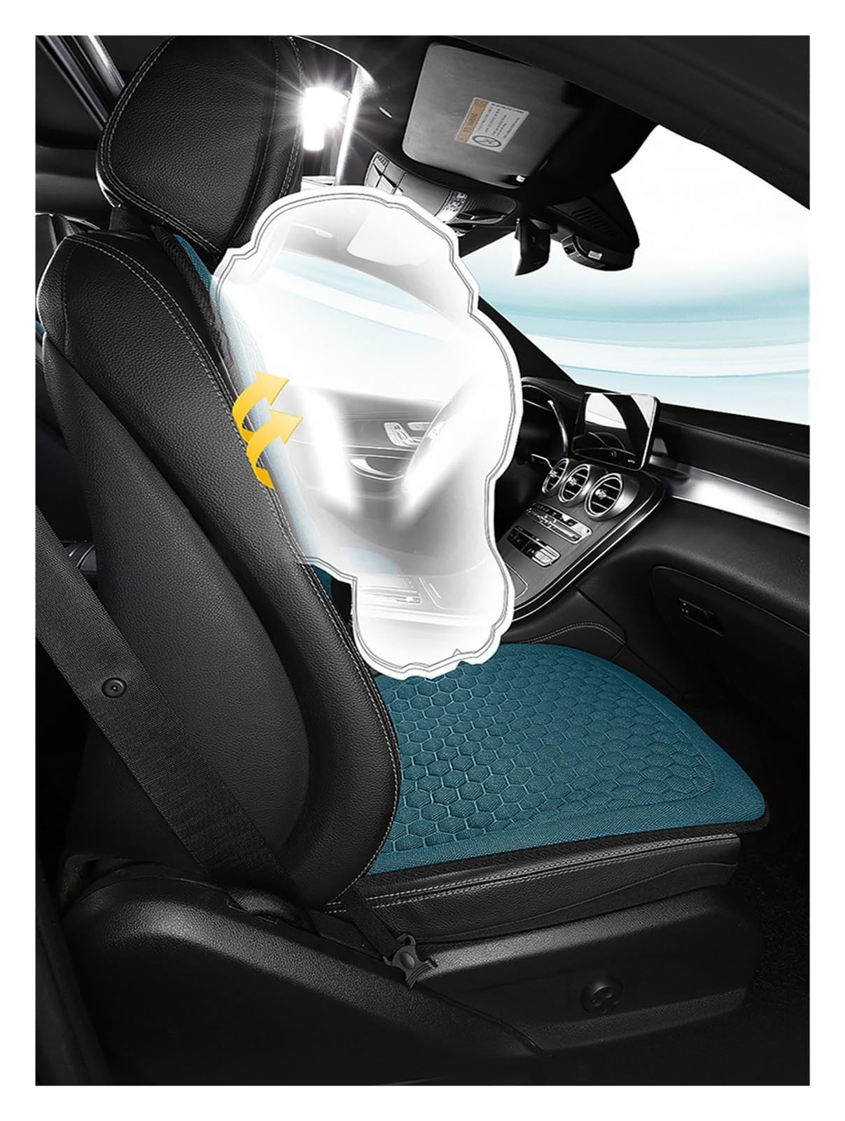 Funda Universal para Asiento De Coche, Cojín Automático Semicerrado Antideslizante para Las Cuatro Estaciones Juego Fundas Asientos