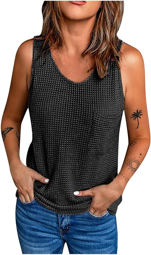 Women Casual Sleeveless Tops 