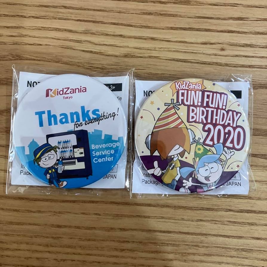 Amazon | キッザニア東京限定缶バッチ＆ポストカードセット