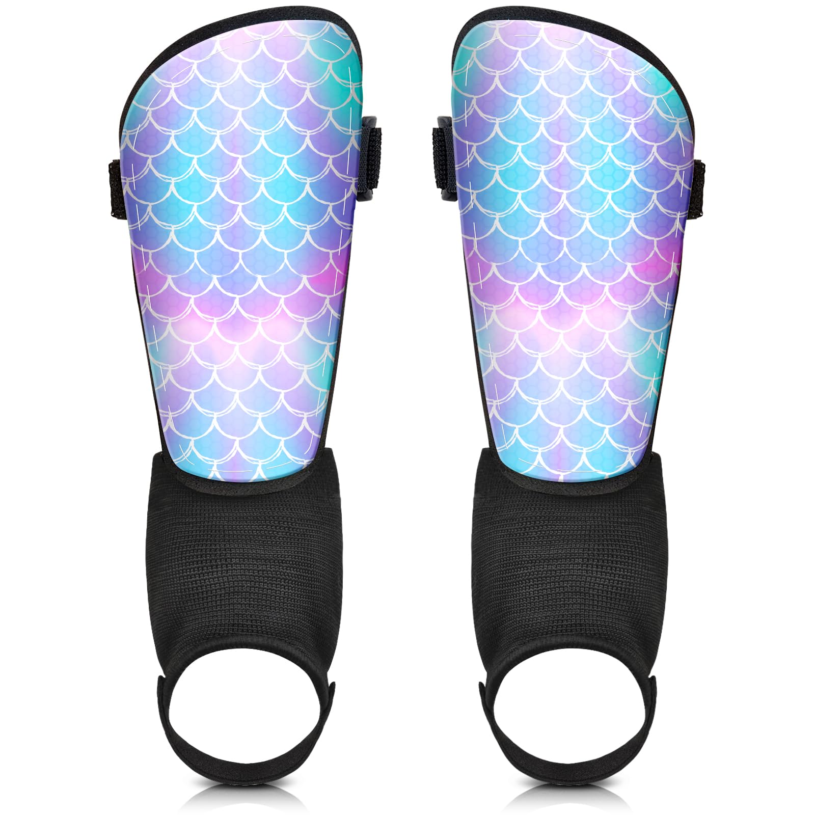 Soccer Shin Guards Kids Girls Youth, Shin Pads Protection Girls Shin Guards Soccer for Kids 2-7 Years Old for Football Games, EVA Cushion Protection