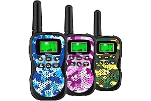 3 Pack Walkie Talkies for Kids, 22-Channel Outdoor Adventure Essentials