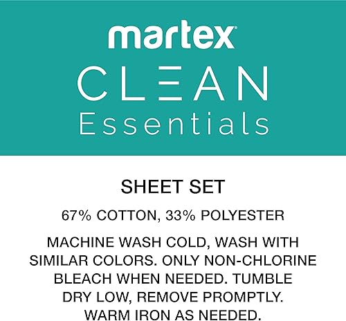 Miniatura 5 de Martex Clean Essentials - Juego de sábanas de mezcla de algodón antimicrobiano, color gris topo, tamaño King
