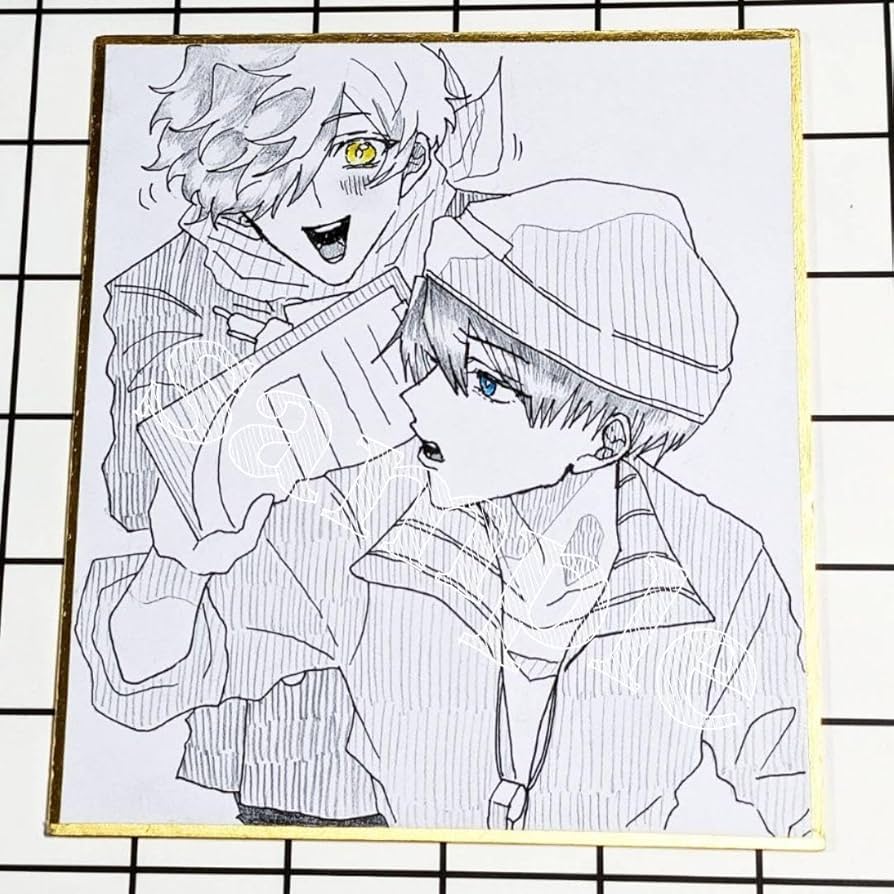 Amazon.co.jp: 手描きイラスト⑥ 中色紙 らっだぁペイント